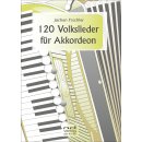 120 Volkslieder für Akkordeon fuer Alt Saxophon Solo von...
