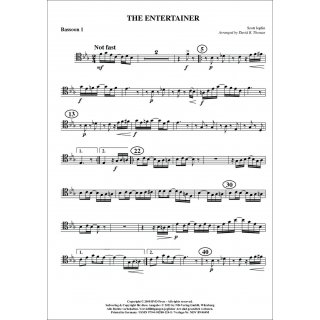 The Entertainer fuer Quartett (Fagott) von Scott Joplin-3-9790502881245-NDV BN404M
