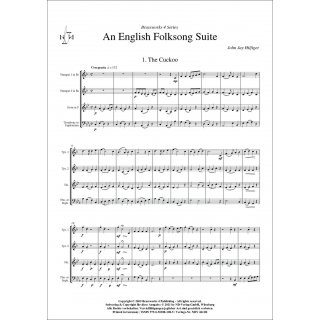 English Folksong Suite fuer Quartett (Blechbläser) von John Jay Hilfiger-2-9790502881085-NDV 4611B