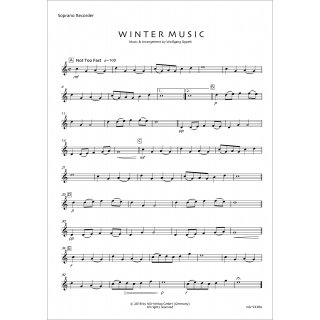 Winter Music fuer Floete Violine Viola von Wolfang Oppelt-3-9790502880170-ndv93306