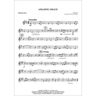 Amazing Grace fuer Quartett (Saxophon) von Traditional-3-9790502881269-NDV SP412M