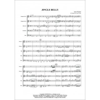 Swingin Sounds of Christmas fuer Quintett (Blechbläser) von Jack Gale-4-9790502881283-NDV EC563M