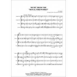 Musik aus der Feuerwerksmusik fuer Quartett (Blechbläser) von Georg Friedrich Händel-2-9790502881252-NDV 4b138M