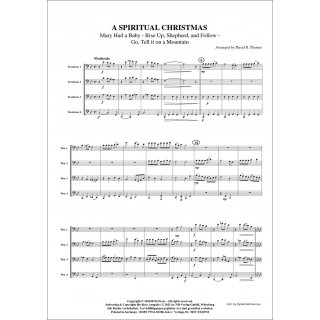 A Spiritual Christmas fuer Quartett (Posaune) von David R.Thomas (arr.)-2-9790502881641-NDV ET407M
