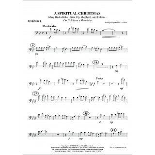 A Spiritual Christmas fuer Quartett (Posaune) von David R.Thomas (arr.)-5-9790502881641-NDV ET407M