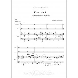 Concertante fuer Trio (Trompete, Horn, Posaune) von Howard J. Buss-2-9790502881696-NDV BP0484T
