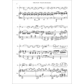 Sonata für Tuba und Klavier fuer Tuba und Klavier von Niklas Sivelöv-3-9790502881771-NDV 0559O
