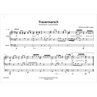 Trauermarsch fuer Orgel Solo von Michael Zschille-3-9790502880057-ndv150400