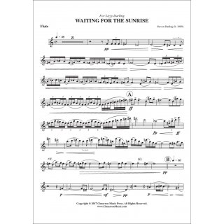Waiting for the sunrise fuer Flöte und Klavier von Steven Darling-3-9790502881665-NDV 3219C