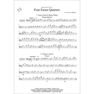 Vier Oster-Quartette fuer Quartett (Blechbläser) von John Jay Hilfiger-3-9790502881856-NDV 4455B