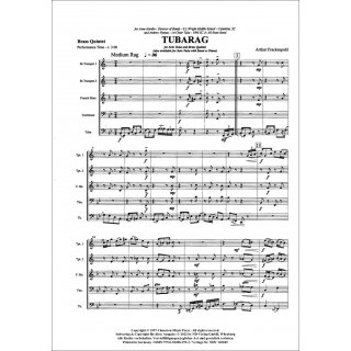 Tubarag fuer Quintett (Blechbläser) von Arthur Frackenpohl-2-9790502881993-NDV 10304T