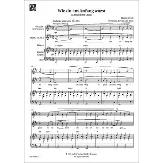 Wie du am Anfang warst fuer Combo Band (mit 1 Bläser) von Hermann Grollmann-2-9790502882105-NDV 1190119