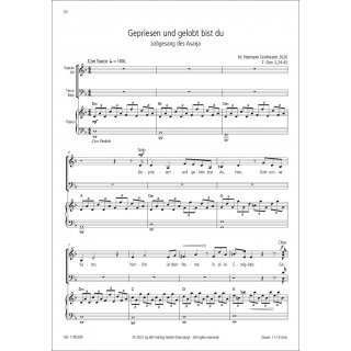 Cantica - Sechs Chorwerke zum Alten und Neuen Testament und Canticum triumphale für Solo, gemischten Chor und Klavier