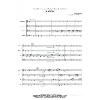 Kanon fuer Quartett (Blechbläser) von Johann Pachelbel-2-9790502881887-NDV 4b117M