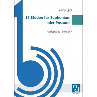 12 Etudes For Euphonium Or Trombone for  from David Uber-4-9790502882198-NDV 1496C
