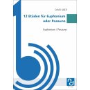 12 Etüden für Euphonium oder Posaune fuer Euphonium Solo,Posaune Solo von David Uber-1-9790502882198-NDV 1496C