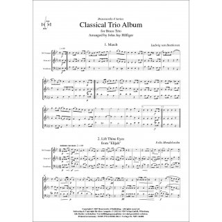 Klassik Trio Album fuer Trio (Trompete, Horn, Posaune) von John Jay Hilfiger-2-9790502881863-NDV 4440B
