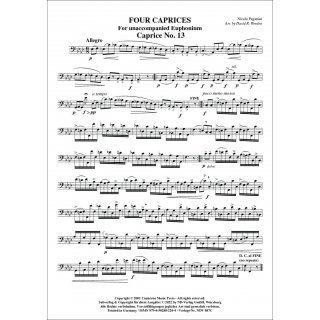 Four Caprices For Euphonium Solo for  from Niccolo Paganini-2-9790502882204-NDV 087C