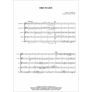 Ode an die Freude fuer Quintett (Blechbläser) von Ludwig van Beethoven-2-9790502881900-NDV 5b505M