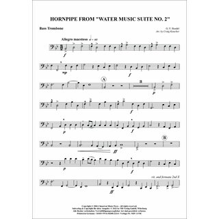 Hornpipe fuer Quartett (Posaune) von Georg Friedrich Händel-4-9790502882228-NDV 1174C