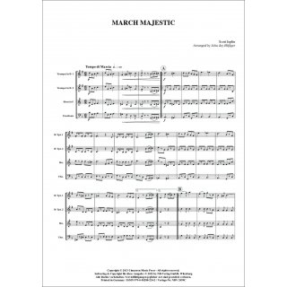 March Majestic fuer Quartett (Blechbläser) von Scott Joplin-2-9790502882242-NDV 2099C