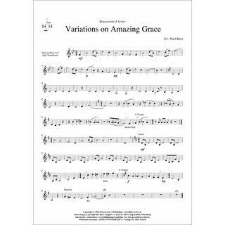 Variations On Amazing Grace for  from Traditional-3-9790502882297-NDV 4161B