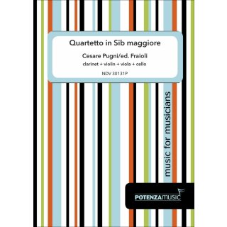 Quartetto in Sib maggiore fuer Quartett (Streicher) von Cesare Pugni-5-9790502882686-NDV 30131P