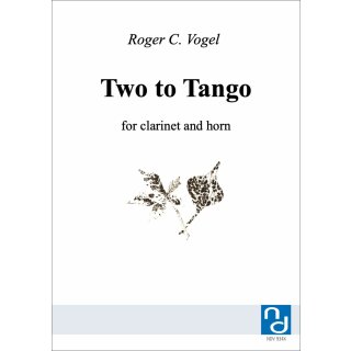 Two To Tango fuer Duett (Klarinette) von Roger C. Vogel-4-9790502882792-NDV 934X