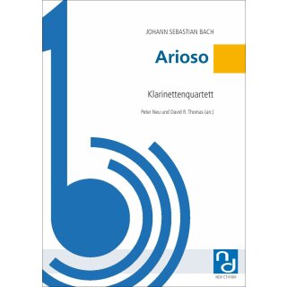 Arioso fuer Quartett (Klarinette) von Johann Sebastian Bach-4-9790502882778-NDV CT410M