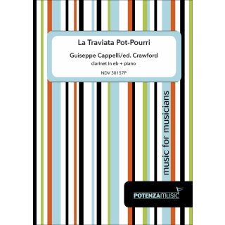 La Traviata Pot-Pourri fuer Klarinette und Klavier von Giuseppe Cappelli-4-9790502882853-NDV 30157P