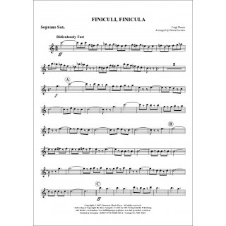 Funiculi, Funicula for Saxophone Quartet