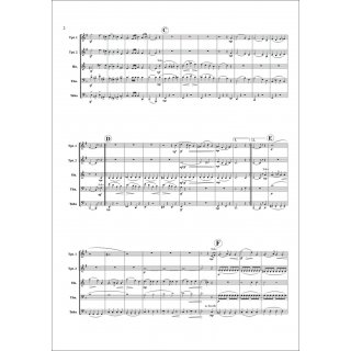 Hochzeitsmarsch fuer Blechbläserquintett von Felix Mendelssohn-3-9790502880606-NDV 862C