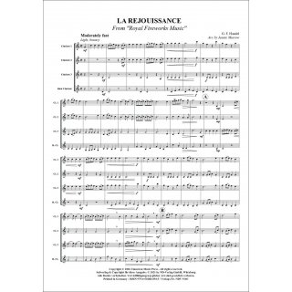 La Rejouissance fuer Quartett (Klarinette) von G. F. Händel-2-9790502880545-NDV 910C