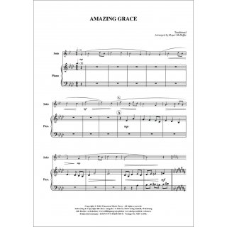Amazing Grace fuer Trompete & Klavier von Traditional-2-9790502880484-NDV 1300C