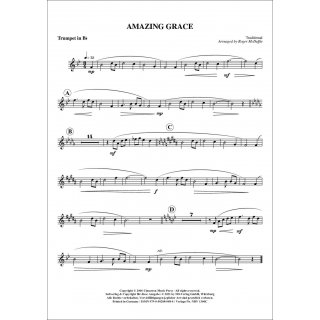 Amazing Grace fuer Trompete & Klavier von Traditional-5-9790502880484-NDV 1300C