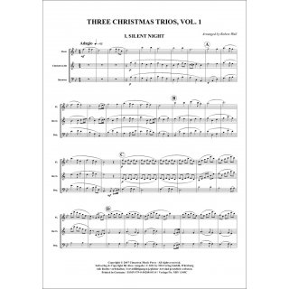 Three Christmas Trios Volume 1 for Trio (flute, clarinet, bassoon) from Robert Wall-2-9790502880514-NDV 1349C