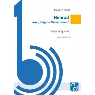 Nimrod for Saxophonquartett from Edward Elgar-1-9790502880613-NDV 2415C