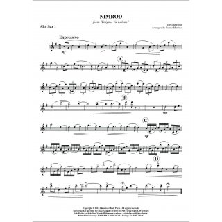 Nimrod fuer Saxophonquartett von Edward Elgar-4-9790502880613-NDV 2415C