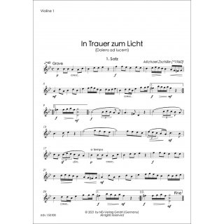In Trauer zum Licht fuer Quartett (Streicher) von Michael Zschille-4-9790502880675-NDV 150100