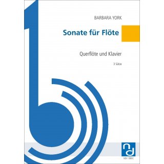 Sonata For Flute for Transverse flute and piano from Barbara York-1-9790502880781-NDV 1980C