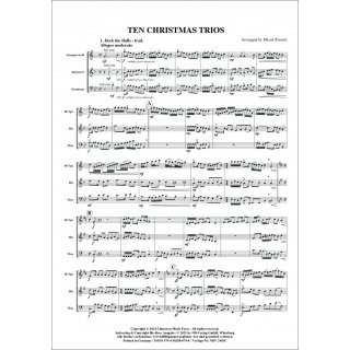 10 Weihnachts-Trios fuer Trio (Trompete, Horn, Posaune) von Micah Everett (arr.)-2-9790502880798-NDV 2403C