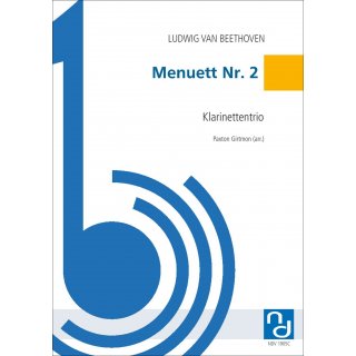 Menuett Nr. 2 fuer Trio (Klarinette) von Ludwig van Beethoven-3-9790502880804-NDV 1905C
