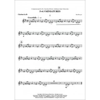 5-4-3 Miniatures fuer Trio (Flöte, Oboe, Klarinette) von Don Bowyer-5-9790502880941-NDV 1746C