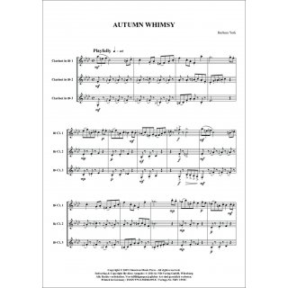 Autumn Whimsy fuer Trio (Klarinette) von Barbara York-2-9790502880958-NDV 1593C