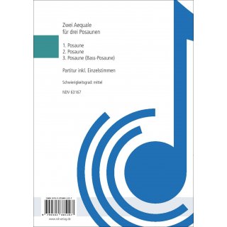 Zwei Aequale fuer Trio (Posaune) von Anton Bruckner-4-9790502881207-NDV 63167