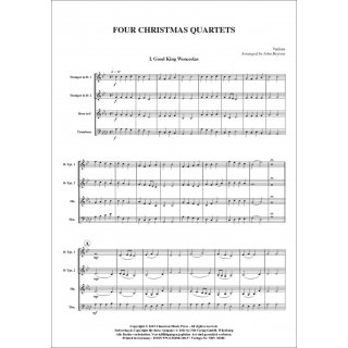 Vier Weihnachts-Quartette fuer Quartett (Blechbläser) von John Beyrent-2-9790502881009-NDV 3038C
