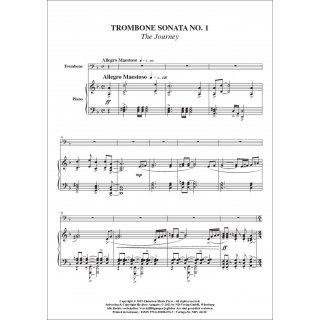 Posaunen Sonate Nr. 1 fuer Posaune & Klavier von Frank Gulino-2-9790502880767-NDV 4113C