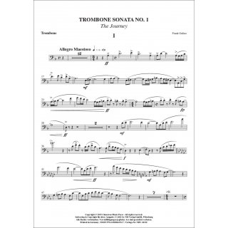 Posaunen Sonate Nr. 1 fuer Posaune & Klavier von Frank Gulino-5-9790502880767-NDV 4113C