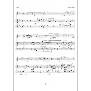 Song For Kelley for Clarinet and piano from Vaclav Nelhybel-3-9790502880774-NDV 3405C