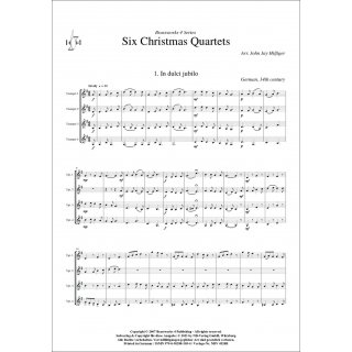 6 Weihnachts-Quartette fuer Quartett (Trompete) von Verschiedene-2-9790502881054-NDV 4524B